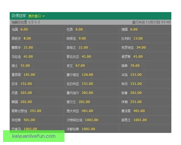 世界杯竞猜赔率分析与预测 新手如何精准把握投注机会